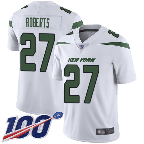 New York Jets Limited White Men Darryl Roberts Road Jersey NFL Football #27 100th Season Vapor Untouchable->new york jets->NFL Jersey
